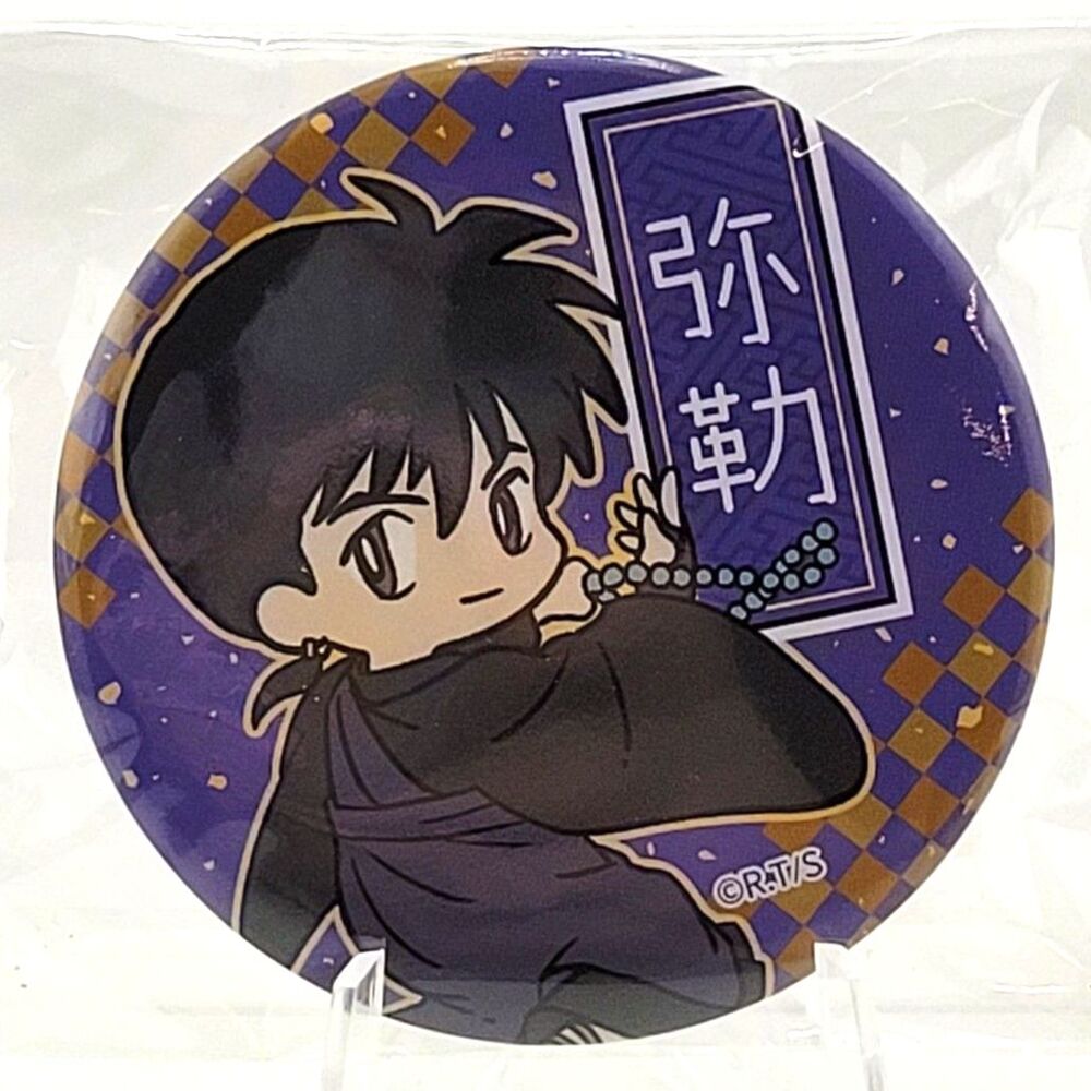 Inuyasha Miroku Chibi Checkerboard Can Badge